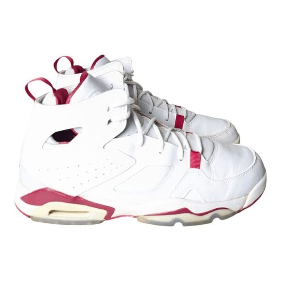 Nike Air Jordan Flight Club 91 "White Pure Platinum Sail Mystic Hibiscus" Sneake - Picture 3 of 7